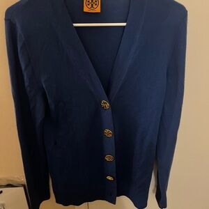 Tory Burch Blue Cardigan Sweater